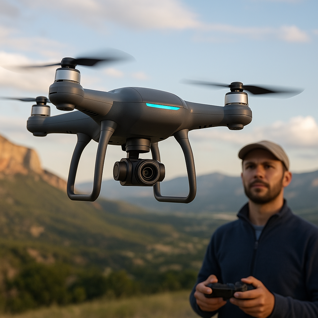 Drone 8K vola fino a 10000m con protezione eliche omaggio!