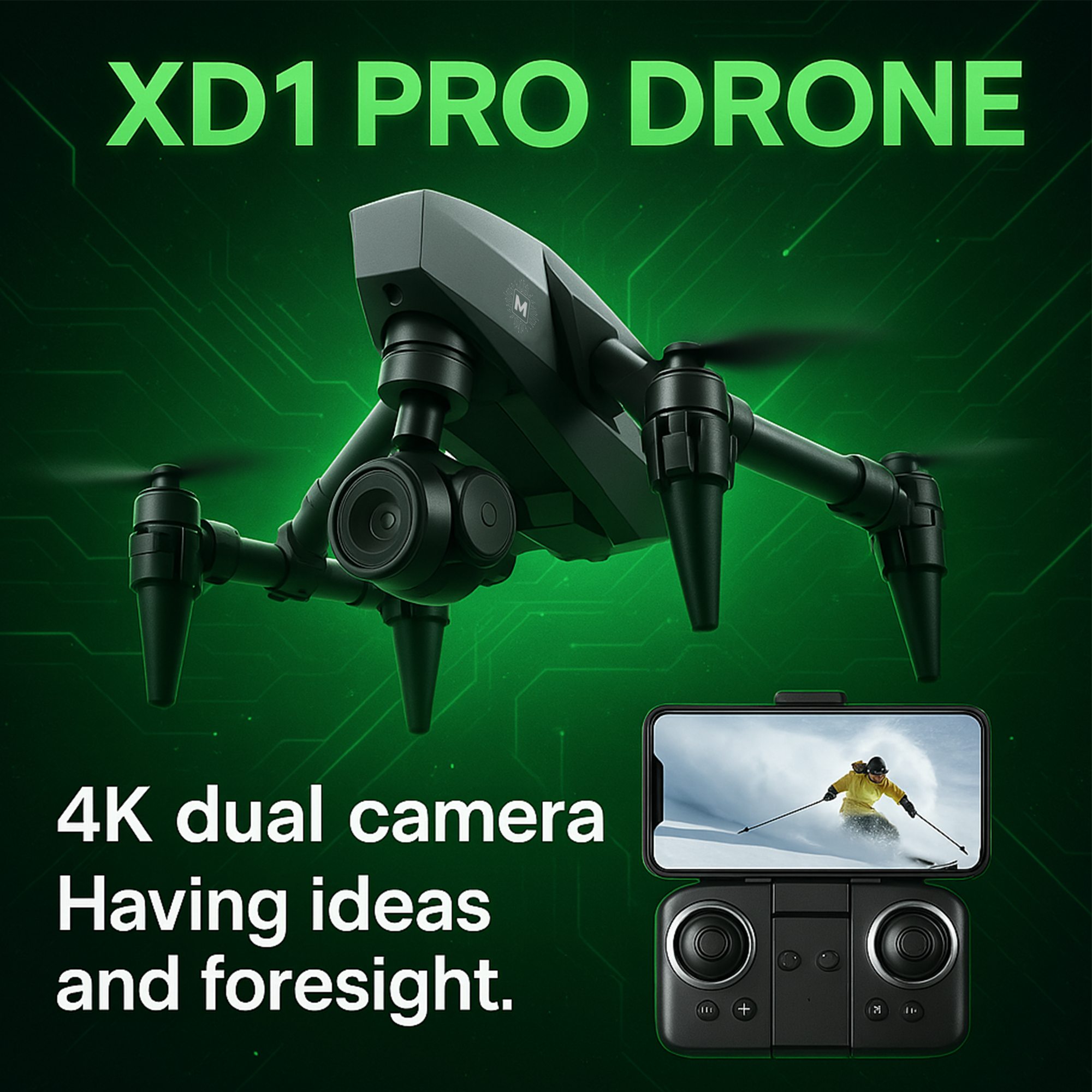 Drone 8K dual camera con occhiali realtà aumentata in omaggio