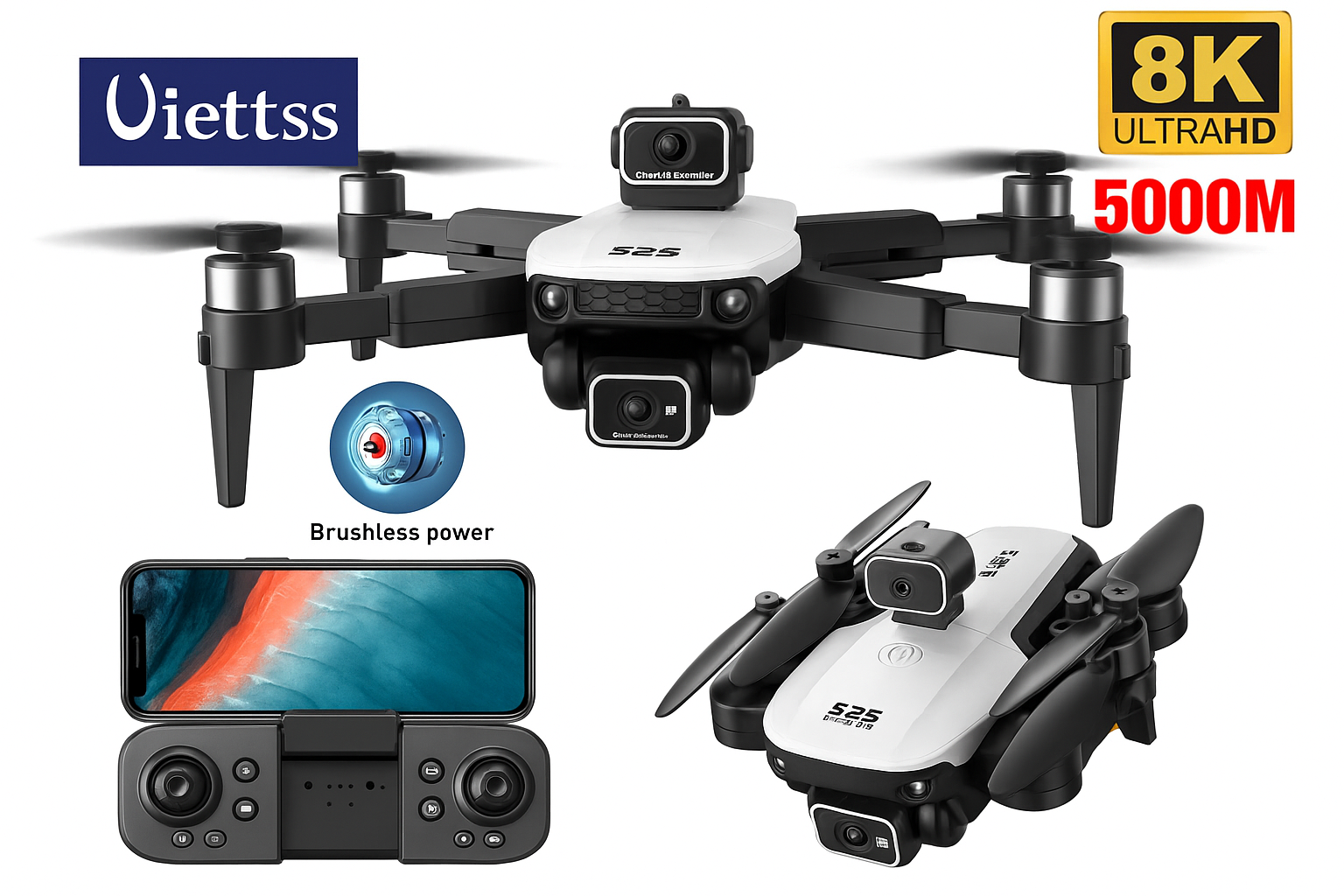 Drone 8K™ | Doppia Telecamera, Evitamento Ostacoli